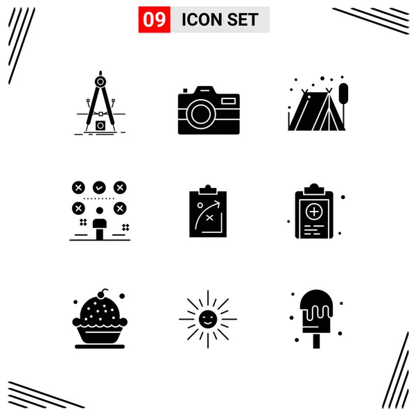 Conjunto de 16 iconos universales Vector de negocios — Vector de stock