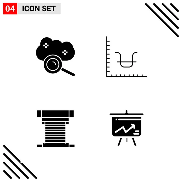 Conjunto Iconos Creativos Universales Simplemente Vector Ilustraciones Para Aplicaciones Web — Vector de stock