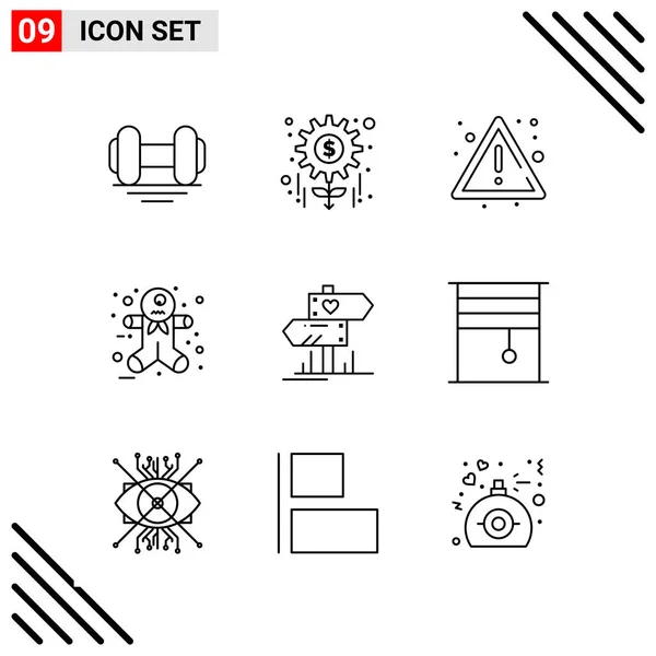 Set Universal Creative Icons Simply Vector Illustrations Web Mobile Apps — Stock Vector