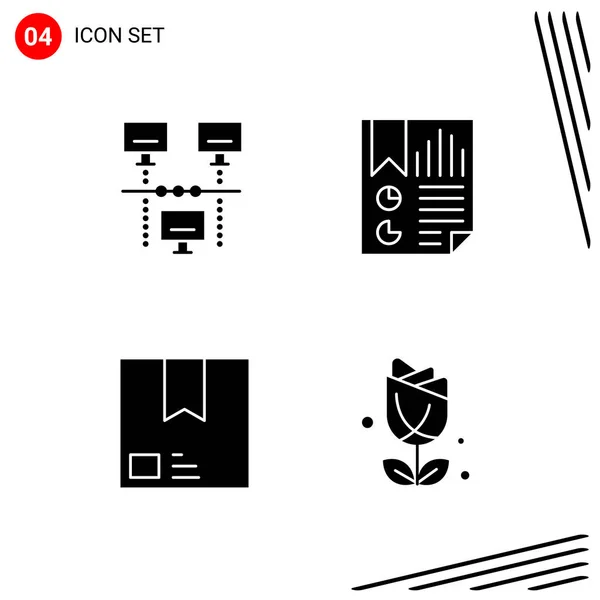 Conjunto Iconos Creativos Universales Simplemente Vector Ilustraciones Para Aplicaciones Web — Vector de stock