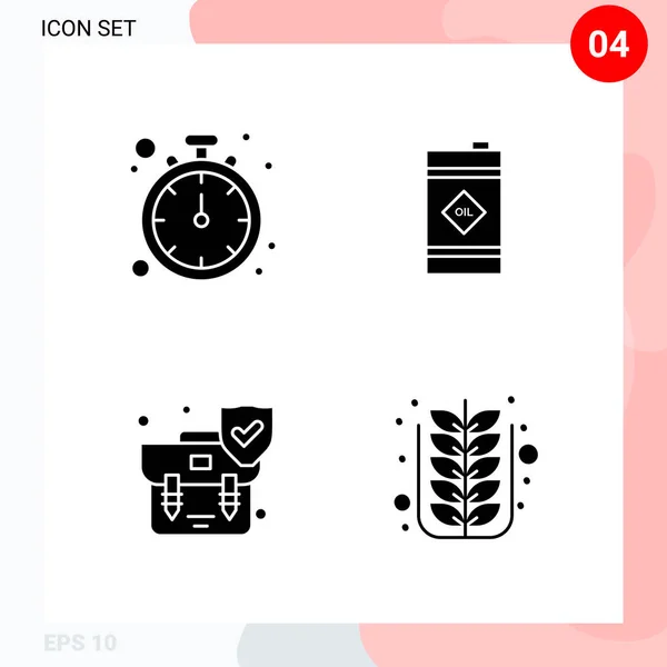 Conjunto Iconos Creativos Universales Simplemente Vector Ilustraciones Para Aplicaciones Web — Vector de stock