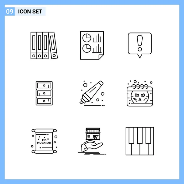 Set de 25 iconos de negocio universales Vector — Vector de stock