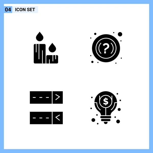 Conjunto Iconos Creativos Universales Simplemente Vector Ilustraciones Para Aplicaciones Web — Vector de stock