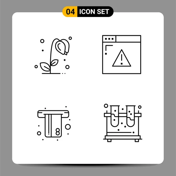 Conjunto Iconos Creativos Universales Ilustración Vectorial — Vector de stock