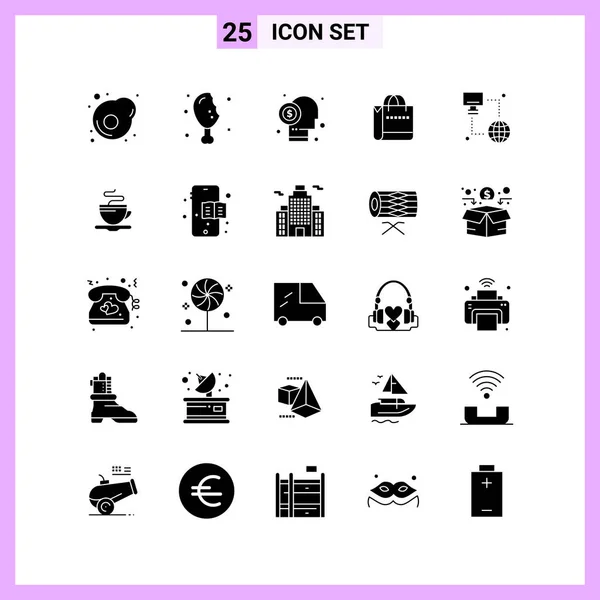 Conjunto Iconos Creativos Universales Simplemente Vector Ilustraciones Para Aplicaciones Web — Vector de stock