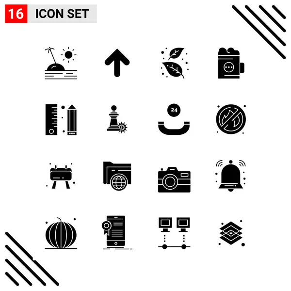 Conjunto Iconos Creativos Universales Simplemente Vector Ilustraciones Para Aplicaciones Web — Vector de stock