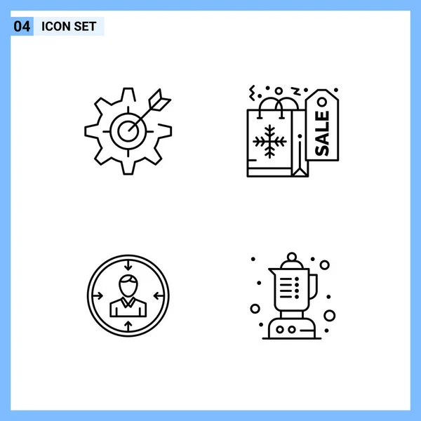 Conjunto Iconos Creativos Universales Simplemente Vector Ilustraciones Para Aplicaciones Web — Vector de stock