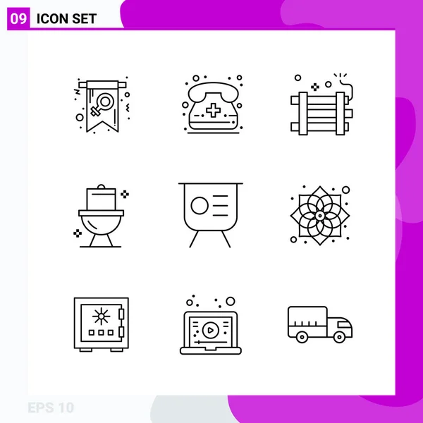 Set of 25 Universal Business Icons Vector — Stockový vektor