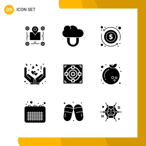 Conjunto Iconos Creativos Universales Ilustración Vectorial — Vector de stock