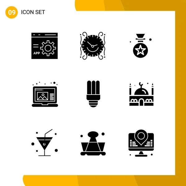 Set Universal Creative Icons Simply Vector Illustrations Web Mobile Apps — Stock Vector