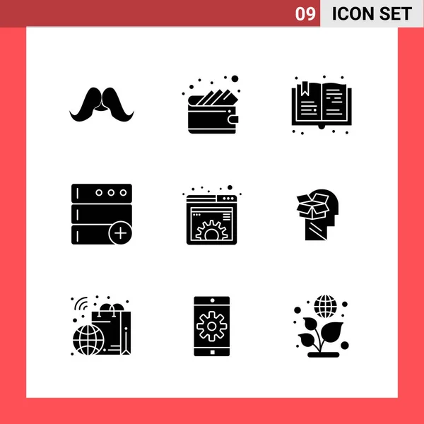 Conjunto de 16 iconos universales Vector de negocios — Vector de stock