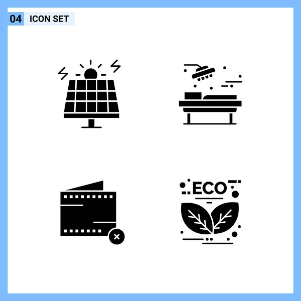 Conjunto Iconos Creativos Universales Simplemente Vector Ilustraciones Para Aplicaciones Web — Vector de stock