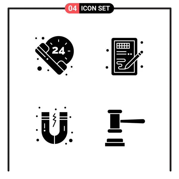 Conjunto Iconos Creativos Universales Simplemente Vector Ilustraciones Para Aplicaciones Web — Vector de stock