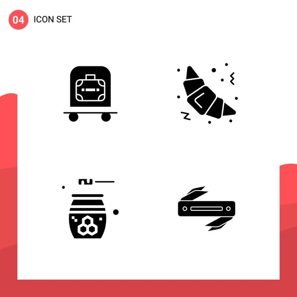 Conjunto Iconos Creativos Universales Simplemente Vector Ilustraciones Para Aplicaciones Web — Vector de stock