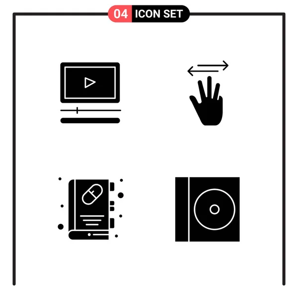 Conjunto Iconos Creativos Universales Simplemente Vector Ilustraciones Para Aplicaciones Web — Vector de stock