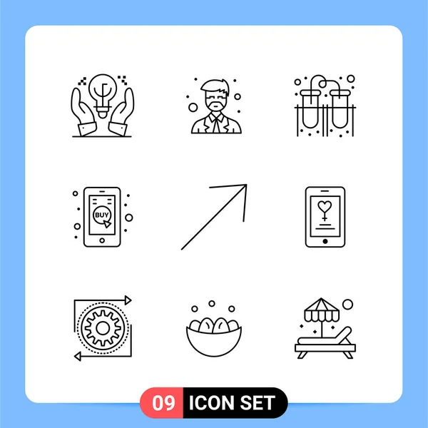 Set Universal Creative Icons Simply Vector Illustrations Web Mobile Apps — Stock Vector