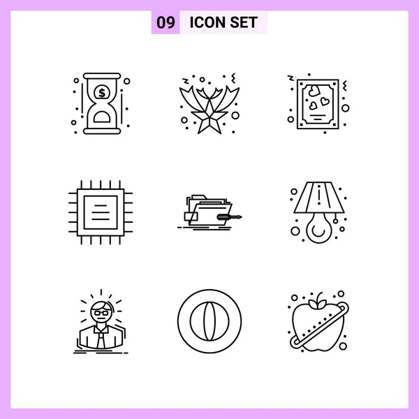 Set de 25 iconos de negocio universales Vector — Archivo Imágenes Vectoriales