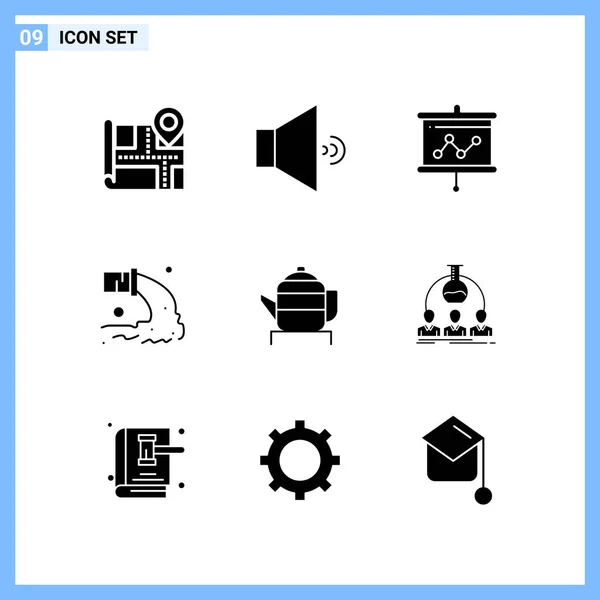 Sett med 25 Universal Business Icons vektor – stockvektor