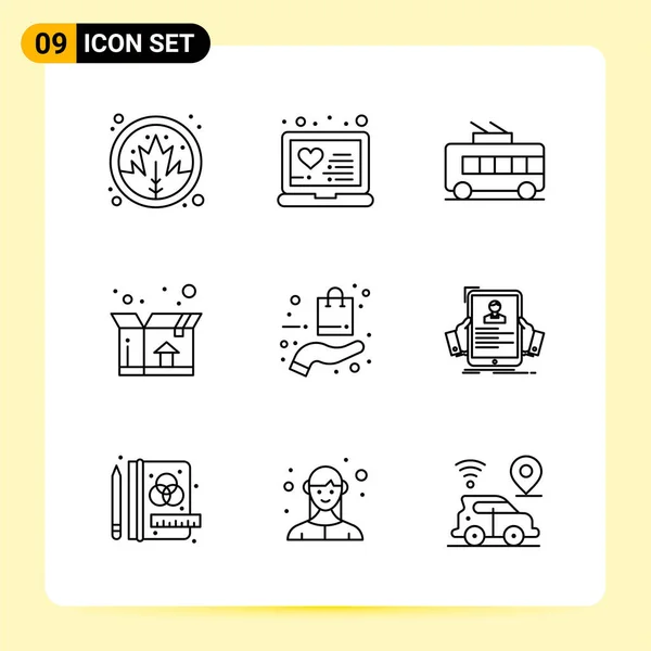 Conjunto Iconos Creativos Universales Simplemente Vector Ilustraciones Para Aplicaciones Web — Vector de stock