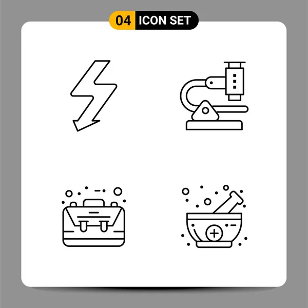 Set Universal Creative Icons Simply Vector Illustrations Web Mobile Apps — Stock Vector