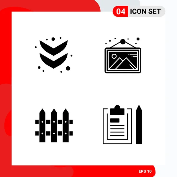 Conjunto Iconos Creativos Universales Simplemente Vector Ilustraciones Para Aplicaciones Web — Vector de stock