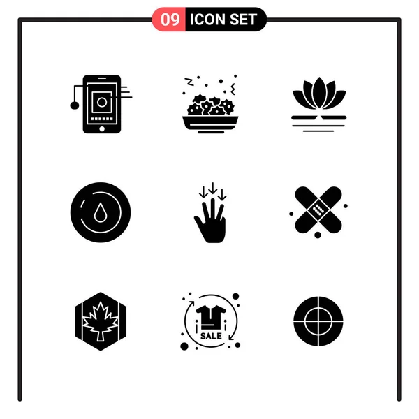 Conjunto Iconos Creativos Universales Simplemente Vector Ilustraciones Para Aplicaciones Web — Vector de stock