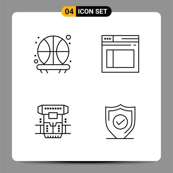 Set of 25 Universal Business Icons Vector — Stock Vector