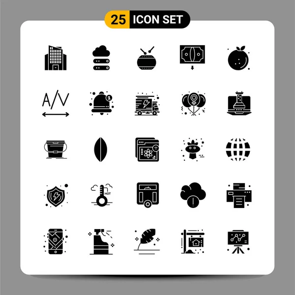 Conjunto Iconos Creativos Universales Simplemente Vector Ilustraciones Para Aplicaciones Web — Archivo Imágenes Vectoriales