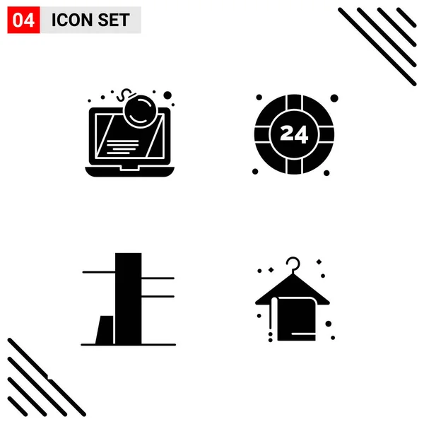 Conjunto Iconos Creativos Universales Simplemente Vector Ilustraciones Para Aplicaciones Web — Vector de stock