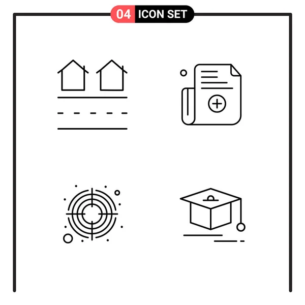 Set of 25 Universal Business Icons Vector — Stockový vektor