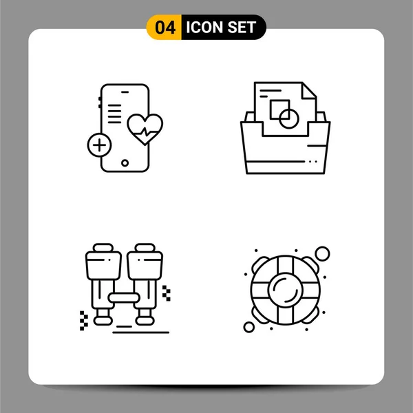 Set de 25 iconos de negocio universales Vector — Vector de stock