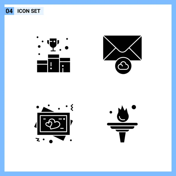 Conjunto Iconos Creativos Universales Simplemente Vector Ilustraciones Para Aplicaciones Web — Vector de stock