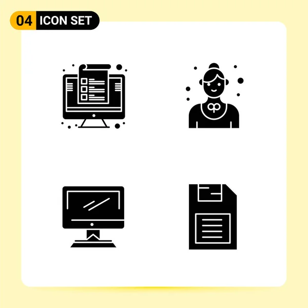 Conjunto Iconos Creativos Universales Simplemente Vector Ilustraciones Para Aplicaciones Web — Vector de stock