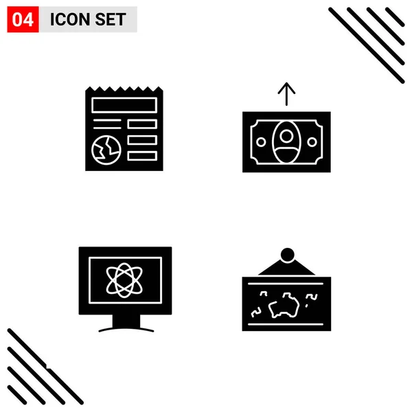 Conjunto Iconos Creativos Universales Simplemente Vector Ilustraciones Para Aplicaciones Web — Vector de stock