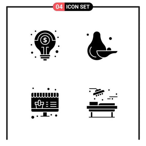 Conjunto Iconos Creativos Universales Simplemente Vector Ilustraciones Para Aplicaciones Web — Vector de stock