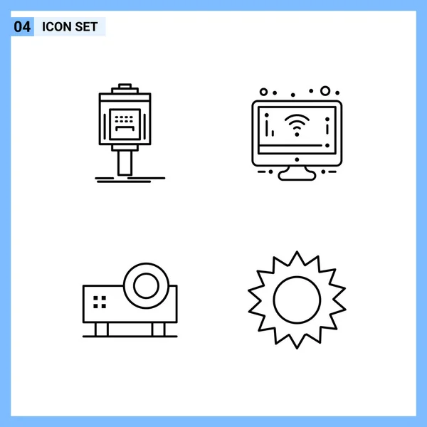 Set de 25 iconos de negocio universales Vector — Vector de stock