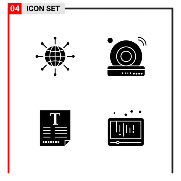 Set Universeller Kreativer Symbole Einfach Vektorillustrationen Für Web Und Mobile — Stockvektor