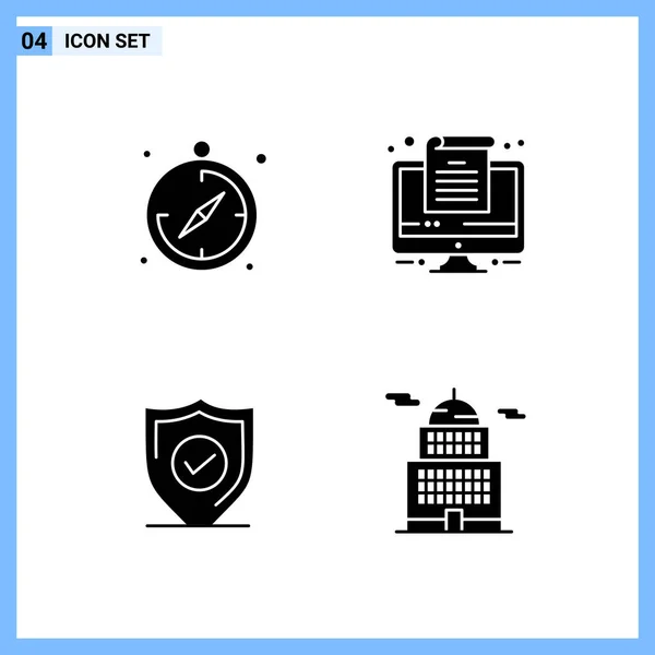 Conjunto Iconos Creativos Universales Simplemente Vector Ilustraciones Para Aplicaciones Web — Vector de stock