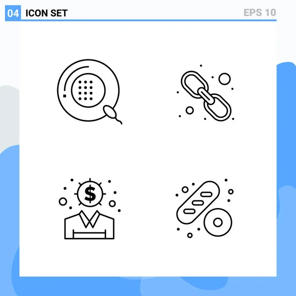 Set de 25 iconos de negocio universales Vector — Vector de stock