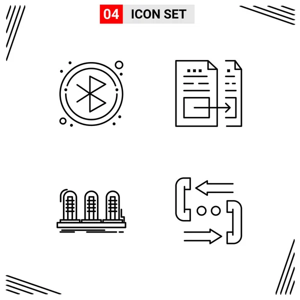 Conjunto Iconos Creativos Universales Simplemente Vector Ilustraciones Para Aplicaciones Web — Archivo Imágenes Vectoriales