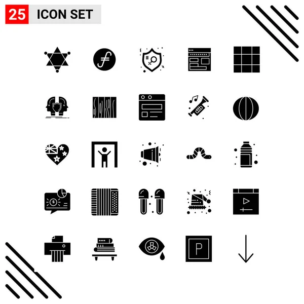 Set Universal Creative Icons Simply Vector Illustrations Web Mobile Apps — Stock Vector