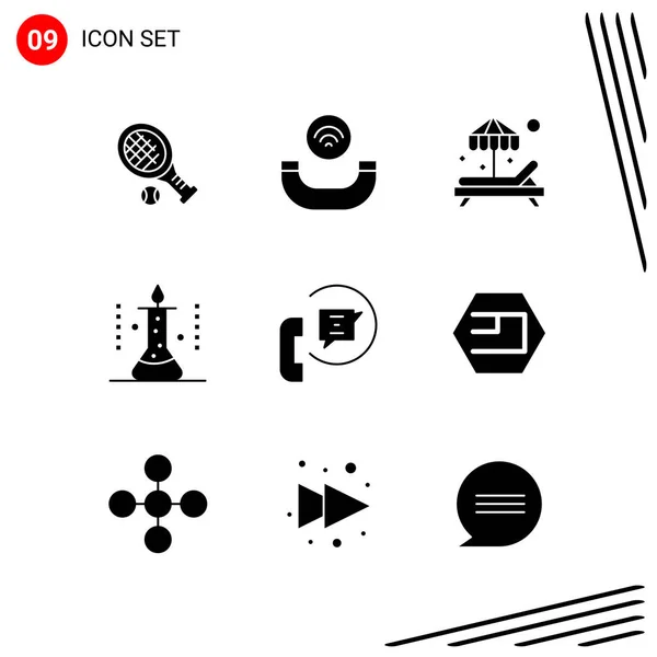 Conjunto Iconos Creativos Universales Simplemente Vector Ilustraciones Para Aplicaciones Web — Vector de stock