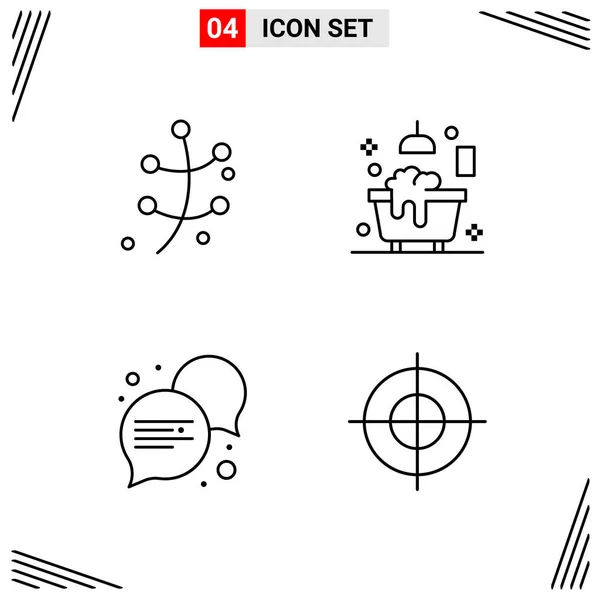 Set Universal Creative Icons Simply Vector Illustrations Web Mobile Apps — Stock Vector