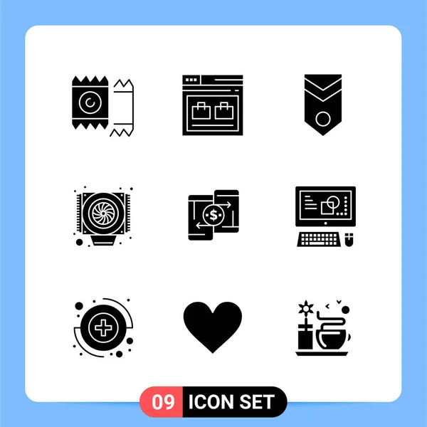 Set de 25 iconos de negocio universales Vector — Vector de stock