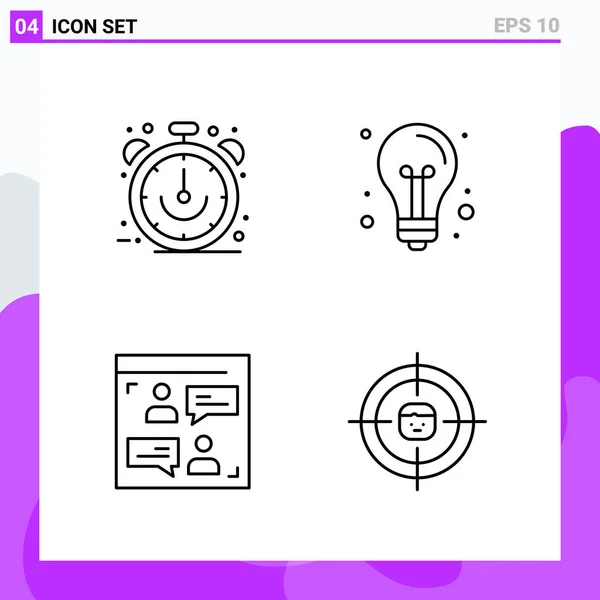 Set of 25 Universal Business Icons Vector — Stock Vector