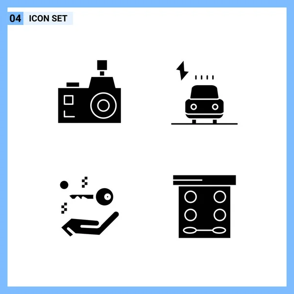 Conjunto Iconos Creativos Universales Simplemente Vector Ilustraciones Para Aplicaciones Web — Vector de stock