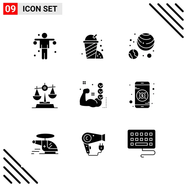 Conjunto Iconos Creativos Universales Simplemente Vector Ilustraciones Para Aplicaciones Web — Vector de stock