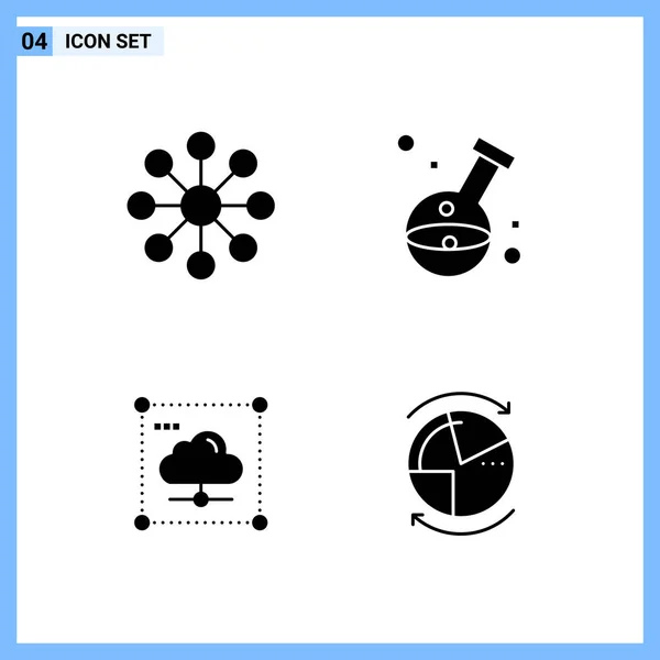 Conjunto Iconos Creativos Universales Simplemente Vector Ilustraciones Para Aplicaciones Web — Vector de stock