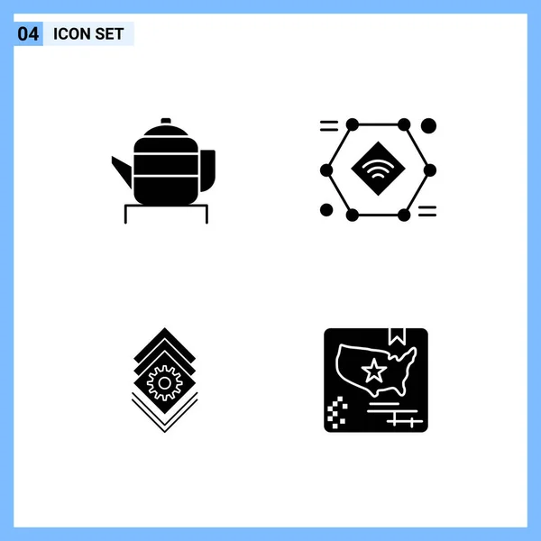 Conjunto Iconos Creativos Universales Simplemente Vector Ilustraciones Para Aplicaciones Web — Vector de stock