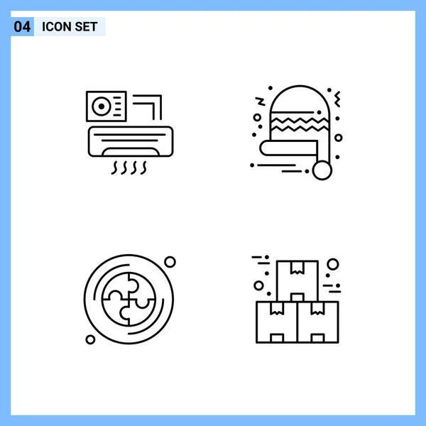 Univerzális Kreatív Ikonok Gyűjteménye Egyszerűen Vektor Illusztrációk Webes Mobil Alkalmazásokhoz — Stock Vector